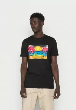 Ellesse SECHSARO - T-shirt Imprimé - Black