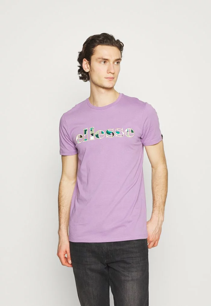 Ellesse LANBRONE - T-shirt Imprimé - Lilac 1 Ellesse LANBRONE - T-shirt Imprimé - Lilac