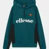 Ellesse HALF ZIP HOODY UNISEX - Sweat à Capuche - Teal/black