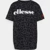 Ellesse OVERLEP - T-shirt Imprimé - Black