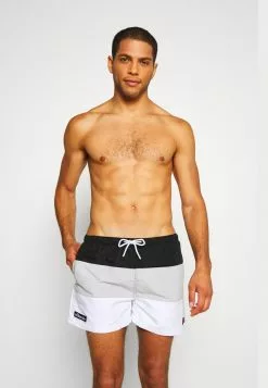 Ellesse CIELO SWIM - Short De Bain - Black/grey/white