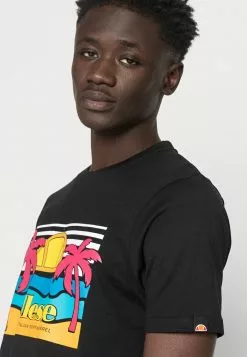 Ellesse SECHSARO - T-shirt Imprimé - Black -Ellesse Elegant Boutique bd9760cd6656414b9e53eccd30244937