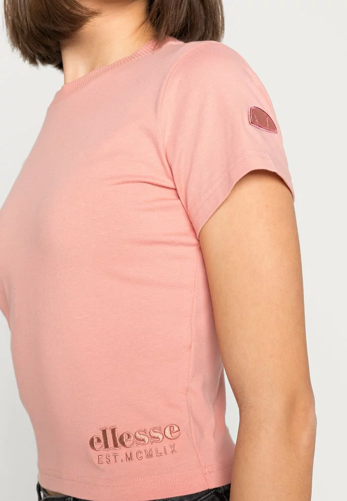 Ellesse DROPPER CROP - T-shirt Basique - Pink 5 Ellesse DROPPER CROP - T-shirt Basique - Pink – Image 5