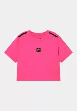 Ellesse ASALI CROPPED UNISEX - T-shirt Imprimé - Neon Pink