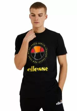 Ellesse CAMPA - T-shirt Imprimé - Black