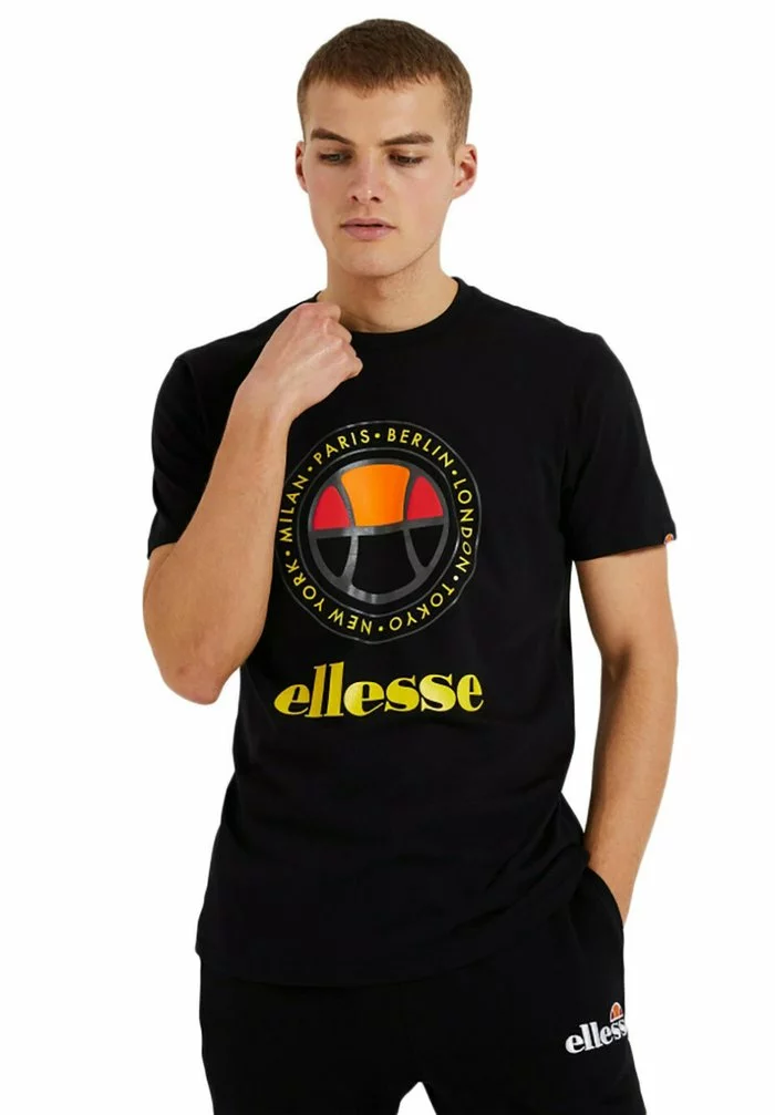 Ellesse CAMPA - T-shirt Imprimé - Black 1 Ellesse CAMPA - T-shirt Imprimé - Black