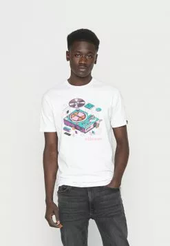 Ellesse TALLON - T-shirt Imprimé - White