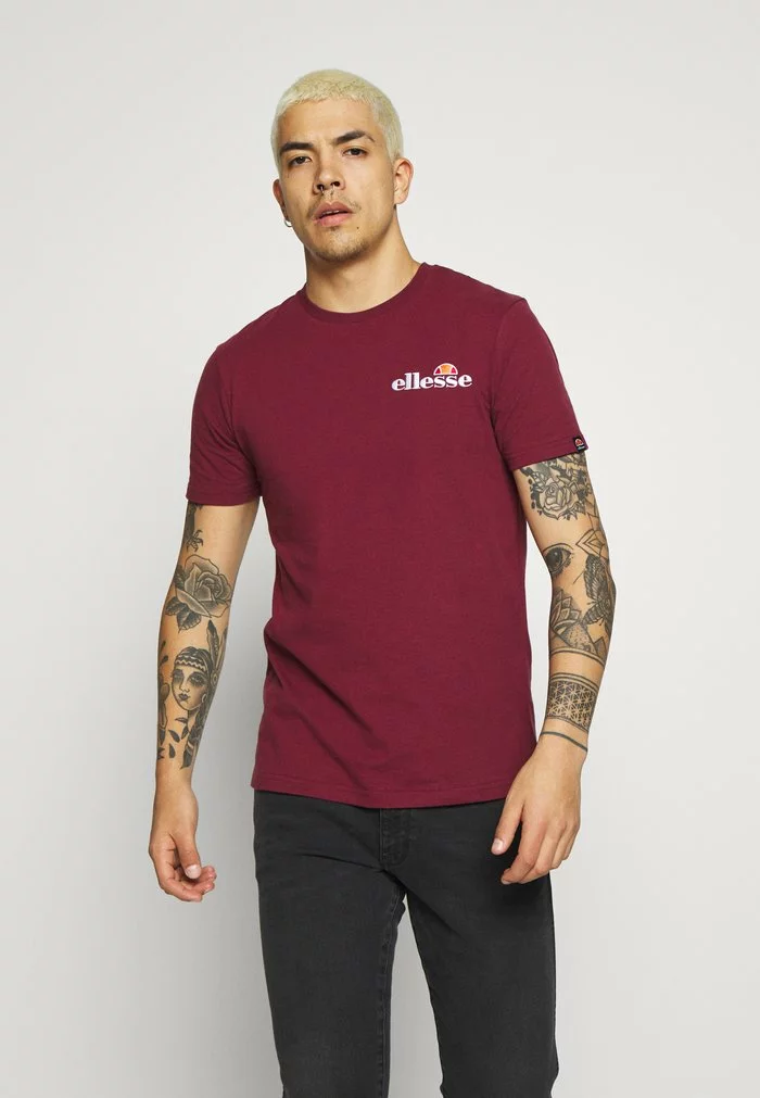 Ellesse VOODOO - T-shirt Imprimé - Burgundy 1 Ellesse VOODOO - T-shirt Imprimé - Burgundy