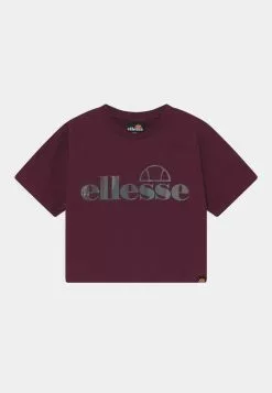 Ellesse JORDALLA CROP TEE - T-shirt Imprimé - Dark Purple