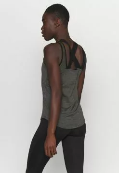 Ellesse SHARLA - T-shirt De Sport - Dark Grey Marl -Ellesse Elegant Boutique e1f9da1cedc24e5cb30239781cf4184c