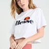 Ellesse ALBERTA - T-shirt Imprimé - Optic White