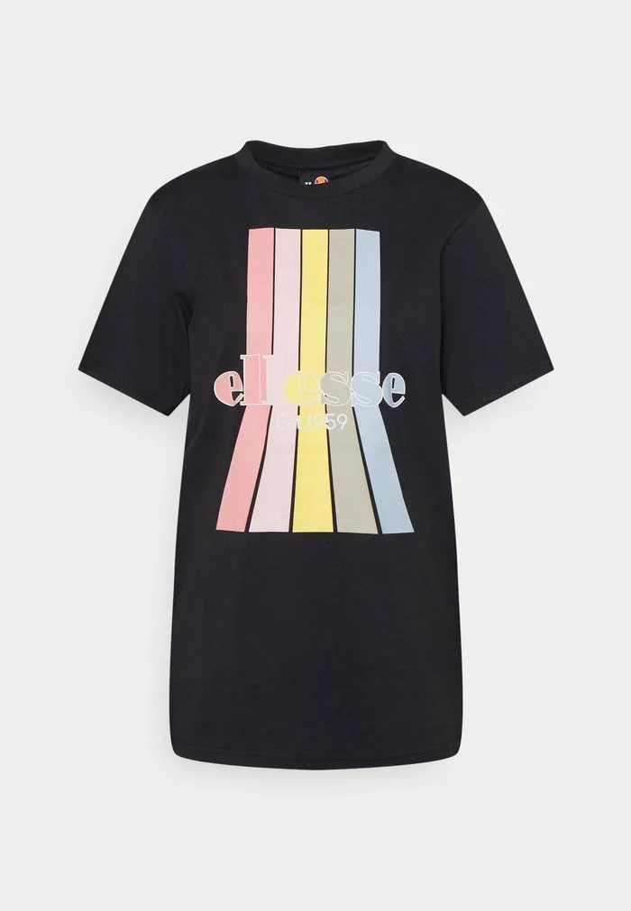 Ellesse LAVANDER - T-shirt Imprimé - Washed Black 4 Ellesse LAVANDER - T-shirt Imprimé - Washed Black – Image 4