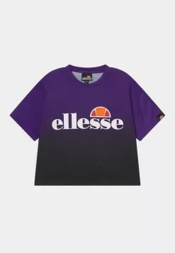Ellesse NICKY CROP - T-shirt Imprimé - Purple/black