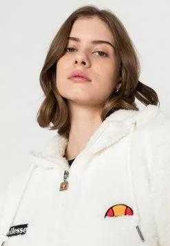 Ellesse AVO HOODY - Veste Polaire - Off White -Ellesse Elegant Boutique efc594160c6f47da804a29c936a1a7b4