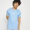 Ellesse MAVOZ UNISEX - T-shirt Imprimé - Light Blue