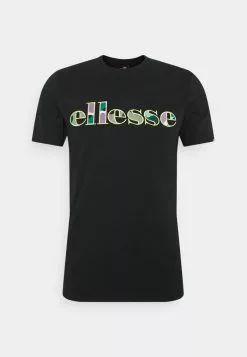Ellesse LANBRONE - T-shirt Imprimé - Black