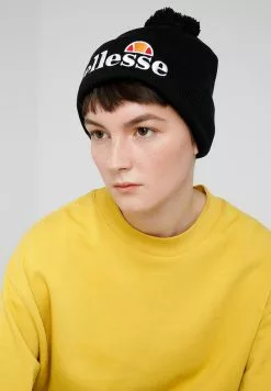 Ellesse POM POM BEANIE - Bonnet - Black -Ellesse Elegant Boutique fb66a498bb364399b18bffb6ed1dabf3