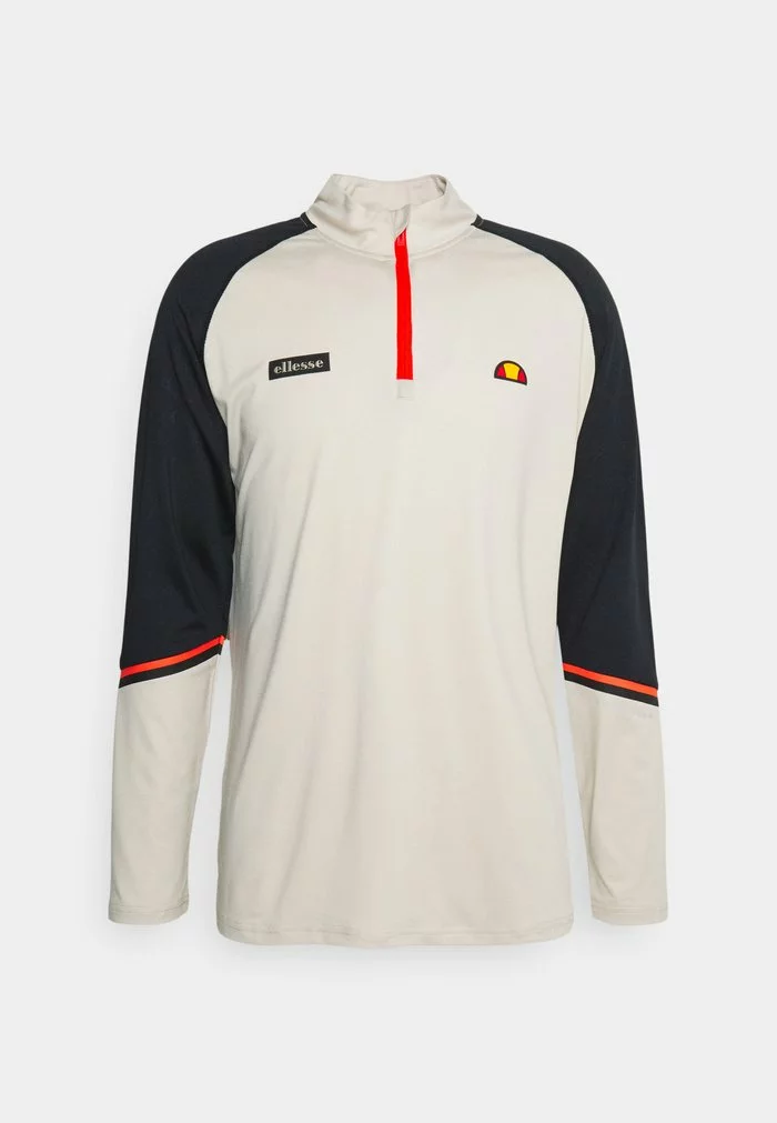 Ellesse SAMSI ZIP - T-shirt à Manches Longues - Beige 1 Ellesse SAMSI ZIP - T-shirt à Manches Longues - Beige