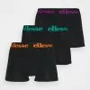 Ellesse HALI FASHION TRUNKS 3 PACK - Shorty - Black/multi-coloured
